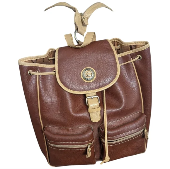 Vintage ACE JAPAN Leather Backpack - Picture 9 of 15